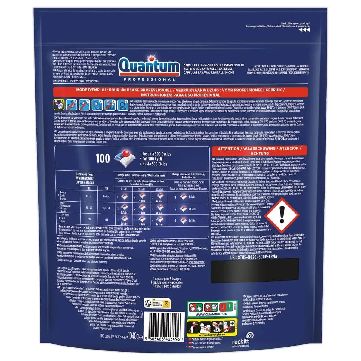 Tablettes pour lave-vaiselle - QUANTUM