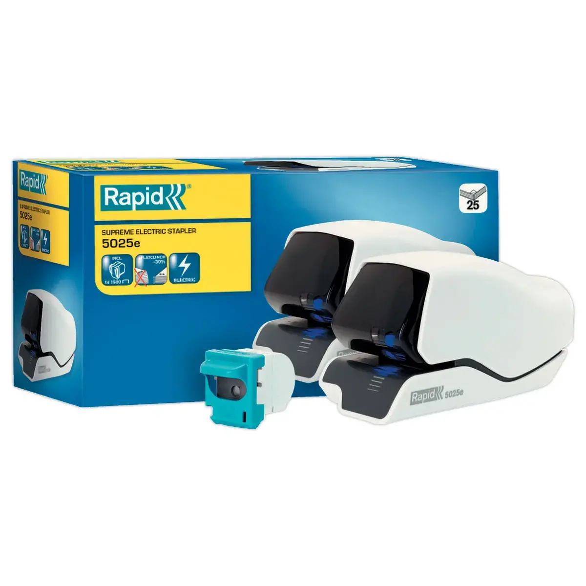 Agrafeuse &eacute;lectrique Rapid 5025e Laser - 25 feuilles - RAPID 