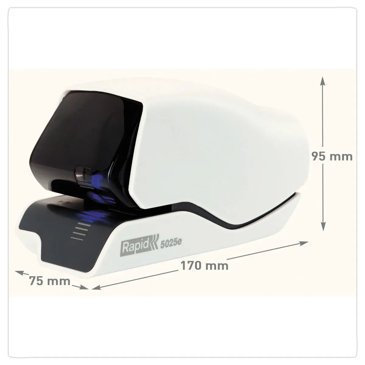 Agrafeuse &eacute;lectrique Rapid 5025e Laser - 25 feuilles - RAPID 
