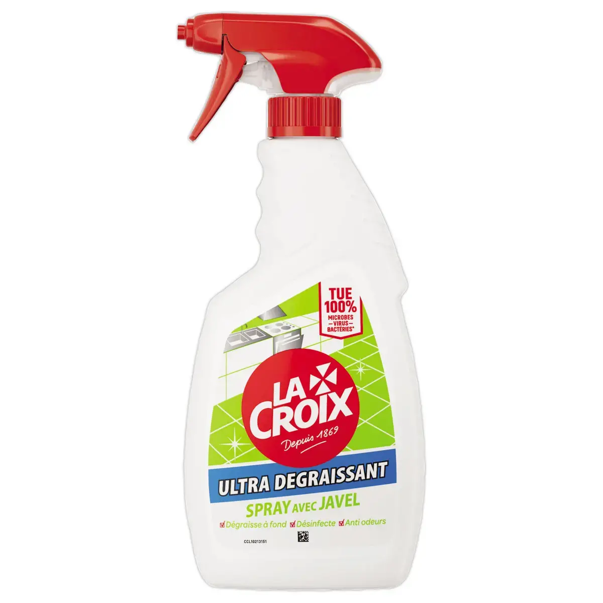 Vaporisateur javel ultra-d&eacute;graissant - 500 ml - Lacroix 