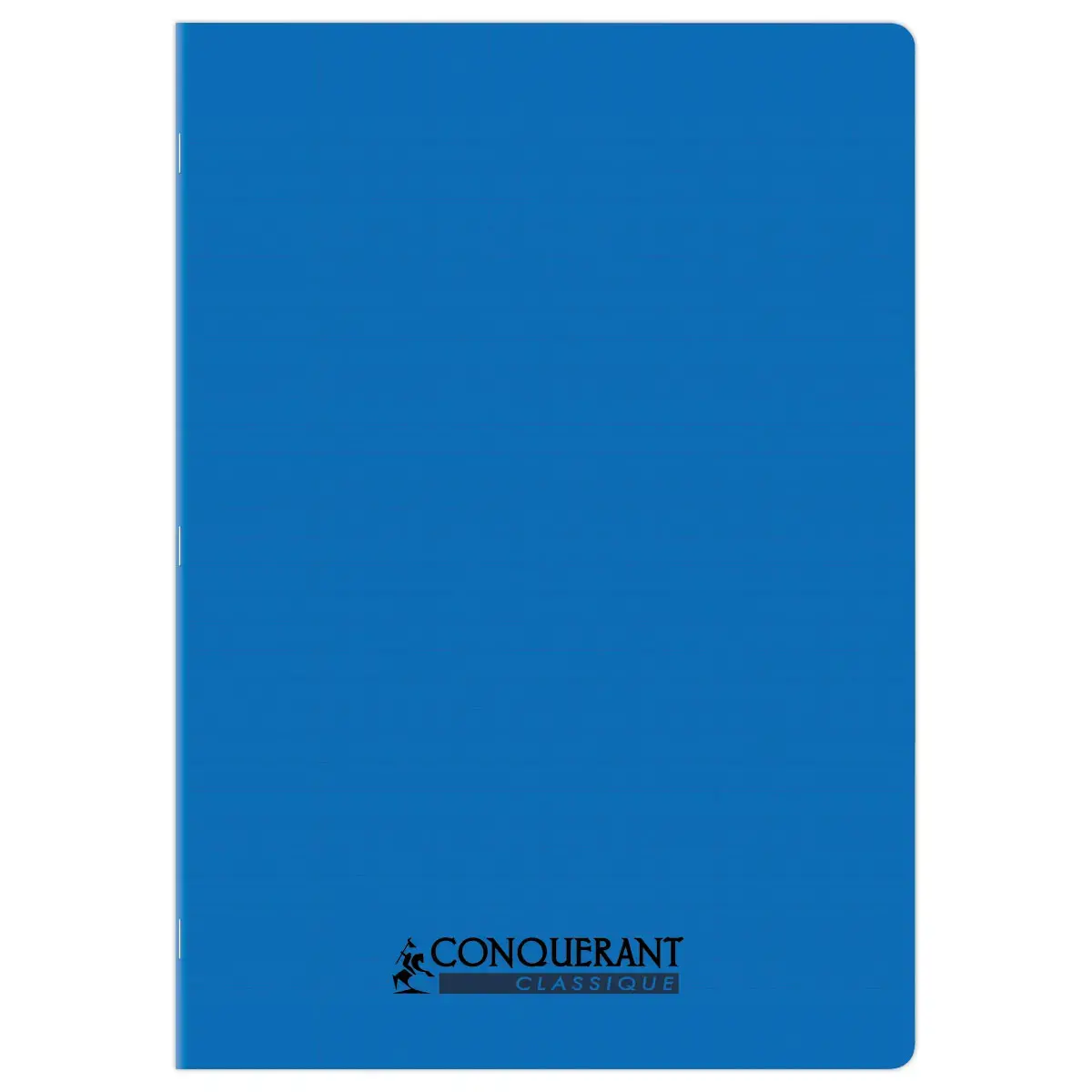 Cahier polypropylène piqûre Seyès - A4 90g - 96 pages - Bleu - Conquérant