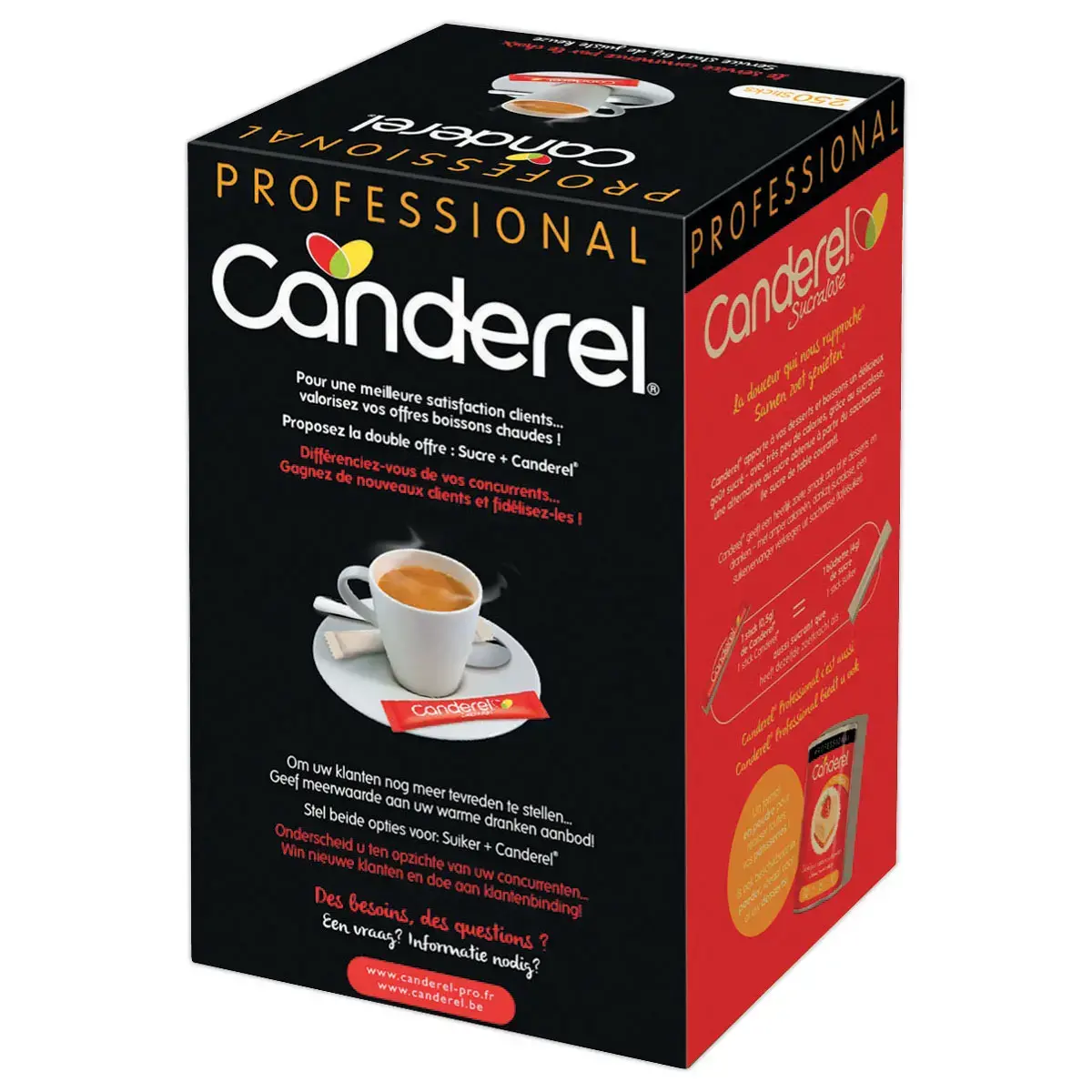 250 Bûchettes d'édulcorant - 125g - CANDEREL