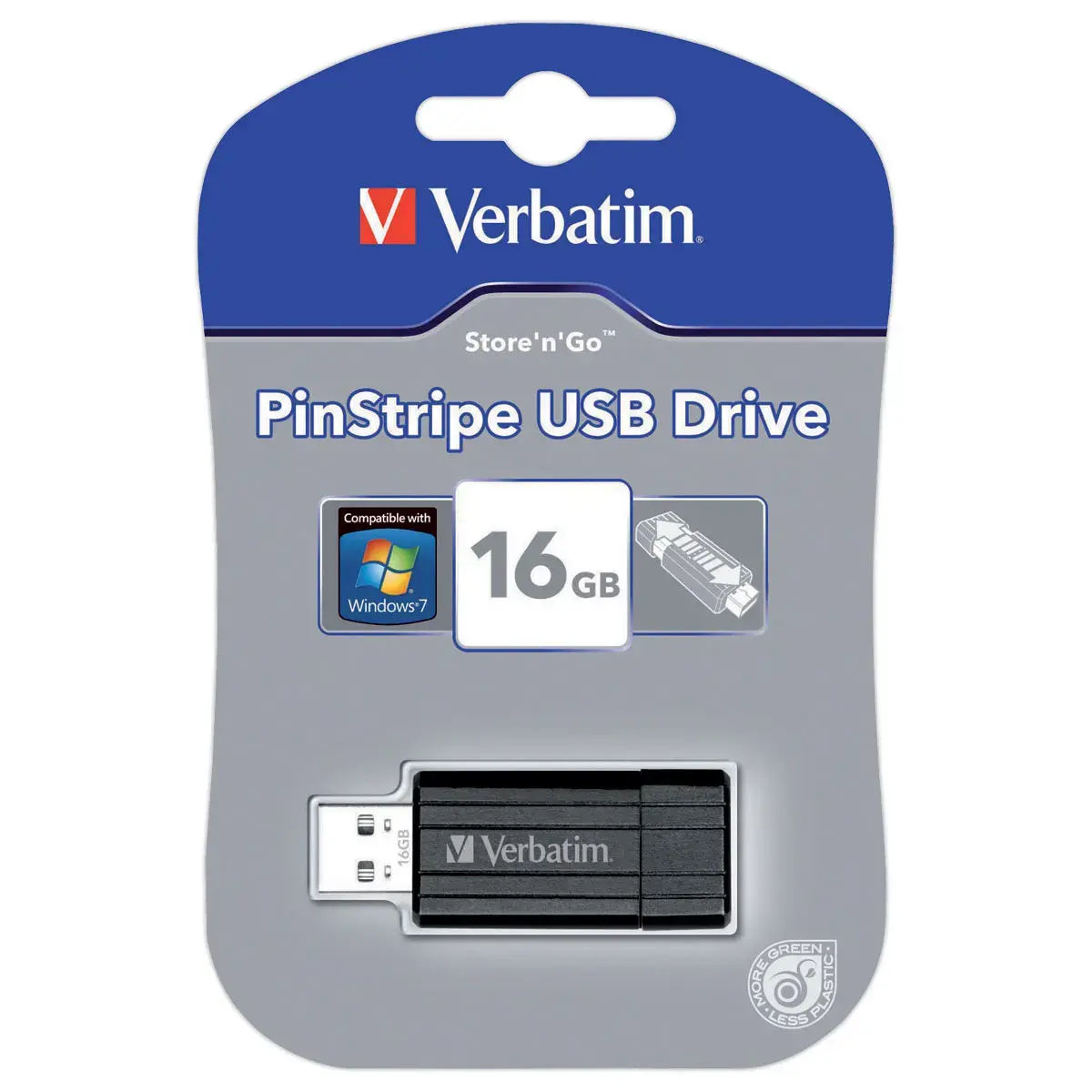 Clé USB 2.0 Pinstripe - 16 Go - Verbatim