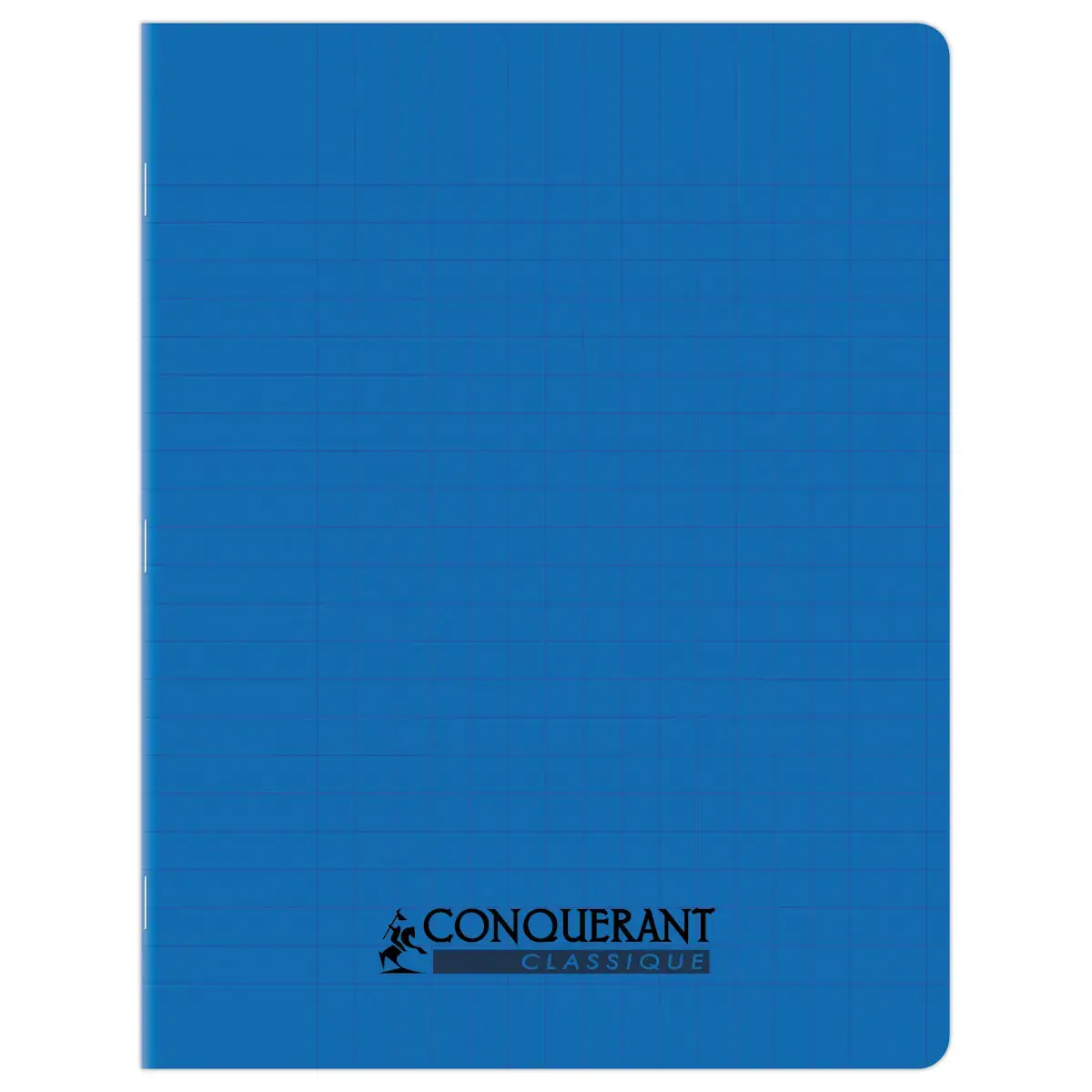 Cahier polypropylène piqûre Seyès - A5+ 90g - 96 pages - Bleu - Conquérant