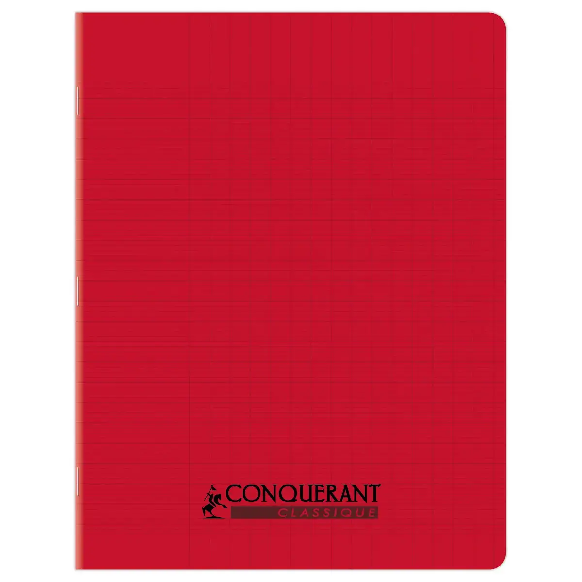 Cahier polypropylène piqûre 96P SEYES 170X220 90g rouge