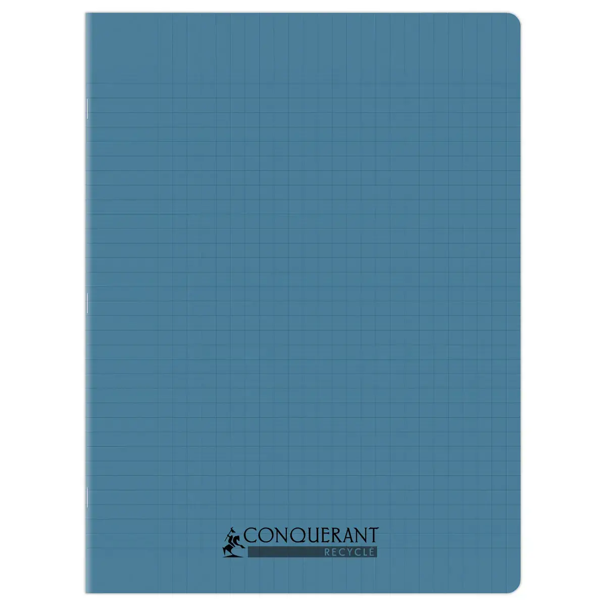 Cahier polypropyl&egrave;ne piq&ucirc;re Sey&egrave;s - A4+ 90g - 96 pages - Bleu - Conqu&eacute;rant 