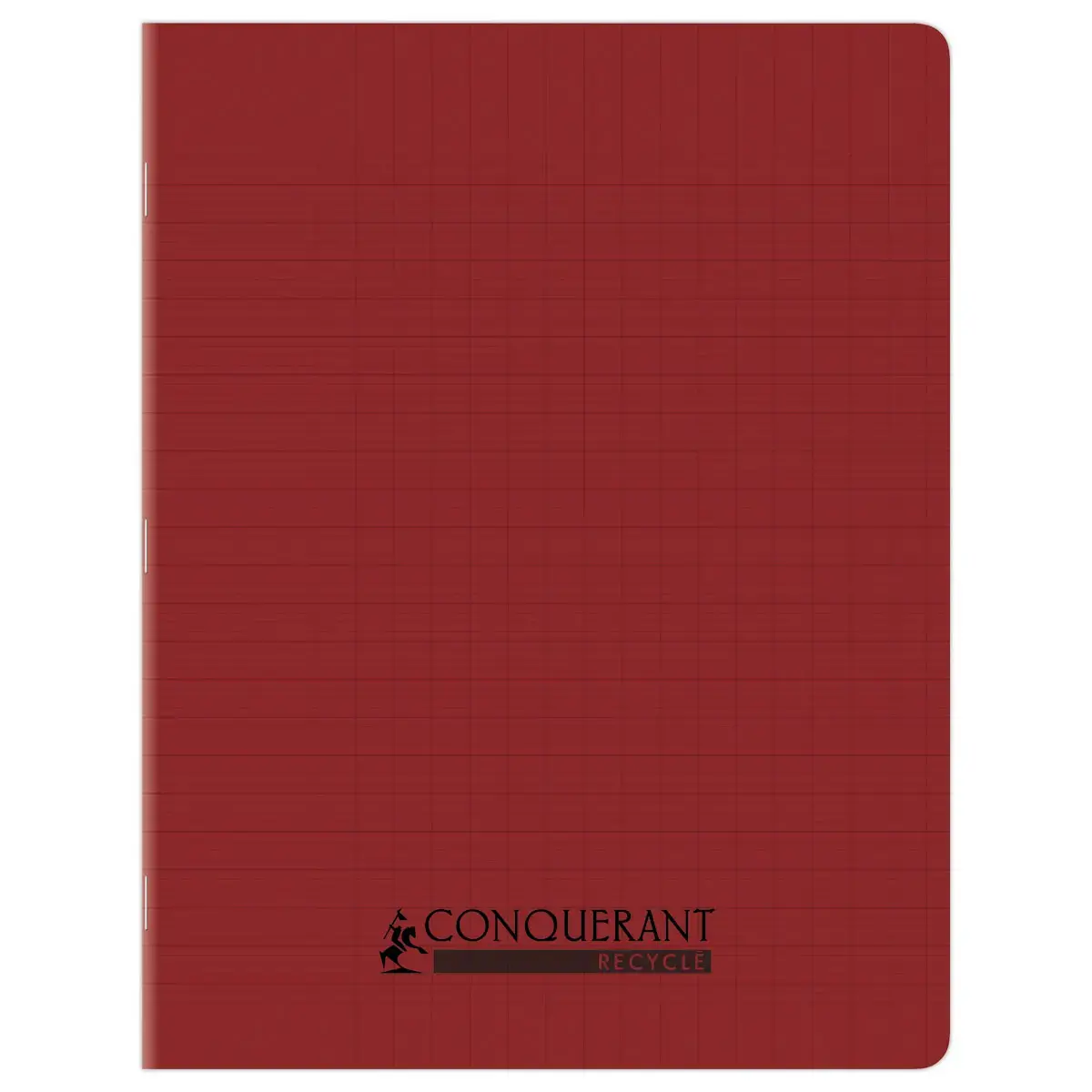 Cahier polypropylène piqûre 96P SEYES 170x220 90g - 90% recyclé rouge