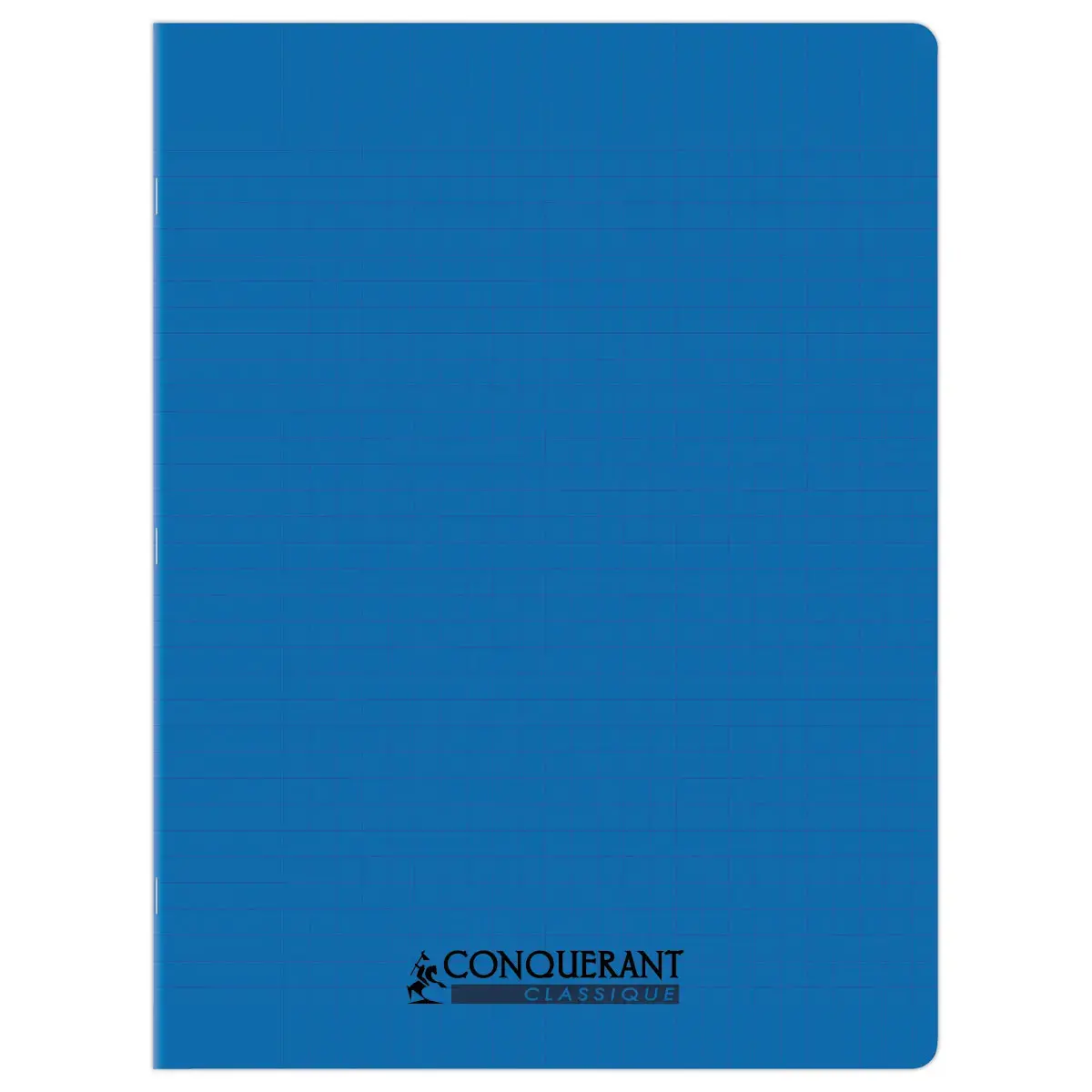 Cahier polypropylène piqûre Seyès - A4+ 90g - 48 pages - Bleu - Conquérant