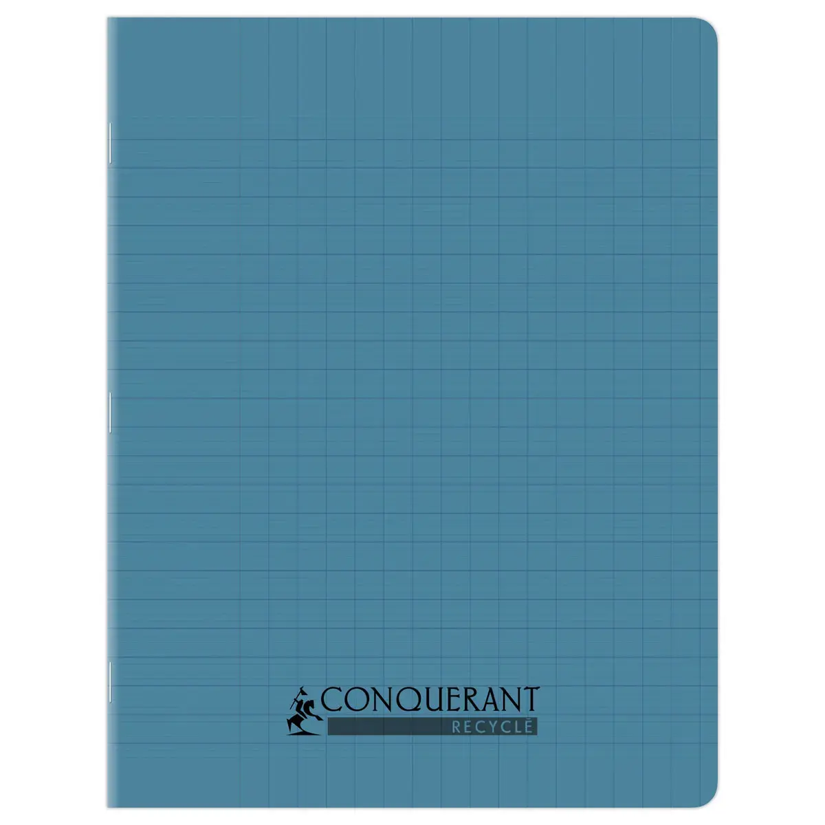 Cahier polypropylène piqûre Seyès - A5+ 90g - 96 pages - Bleu - Conquérant