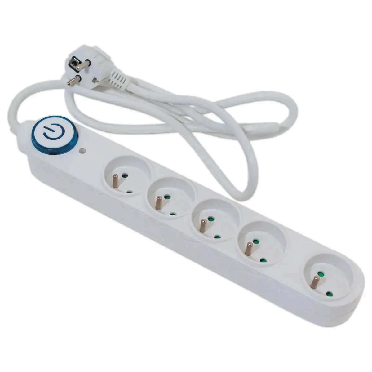 Bloc multiprises 5 prises - C&acirc;ble 4 m&egrave;tres - Avec interrupteur 