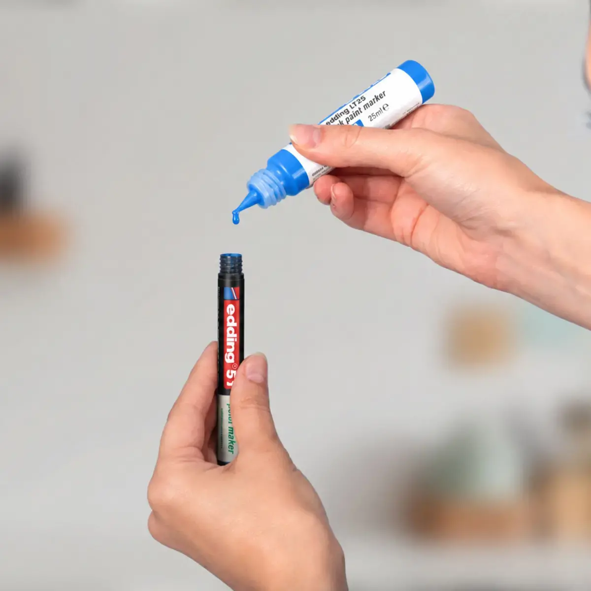 Recharge pour marqueur peinture E50 - Bleu - EDDING