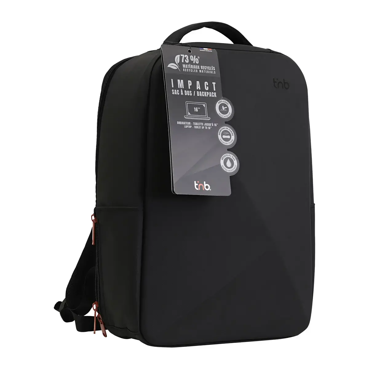 Sac &agrave; dos 16" coque Impact noir 