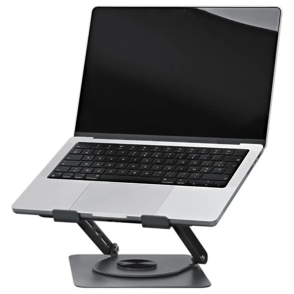 Support notebook rotatif 360° en métal iClick - Gris