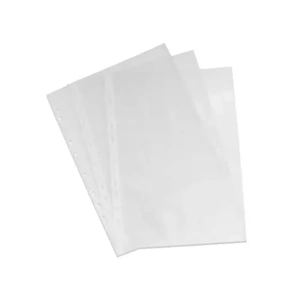 100 Pochettes perfor&eacute;es &eacute;conomiques en polypropyl&egrave;ne - Format A4 