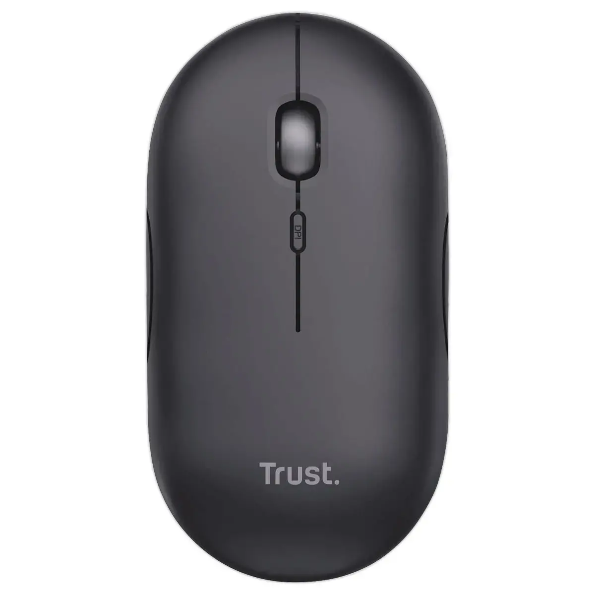 Souris sans fil PUCK ultra-plate rechargeable noire 