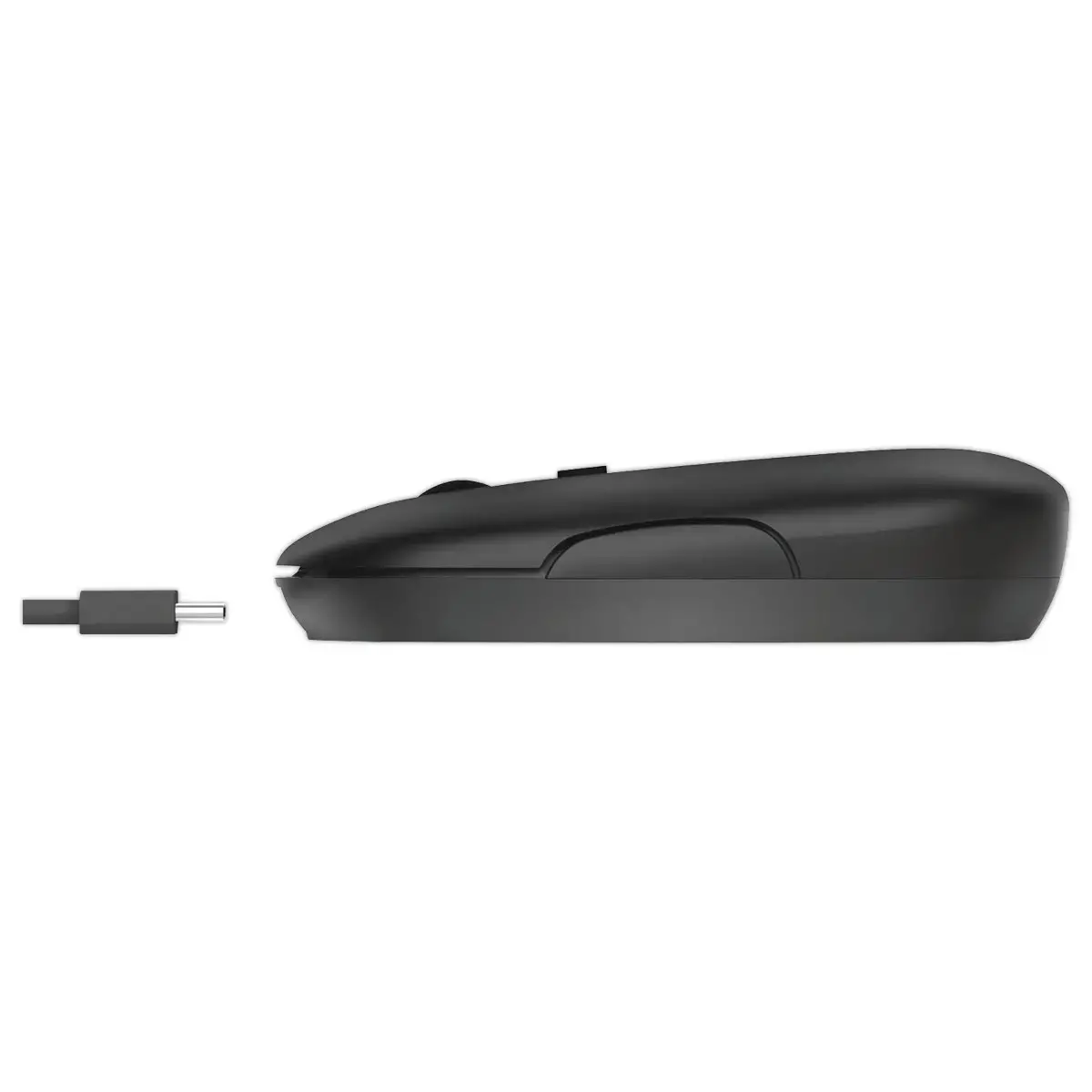 Souris sans fil PUCK ultra-plate rechargeable noire 