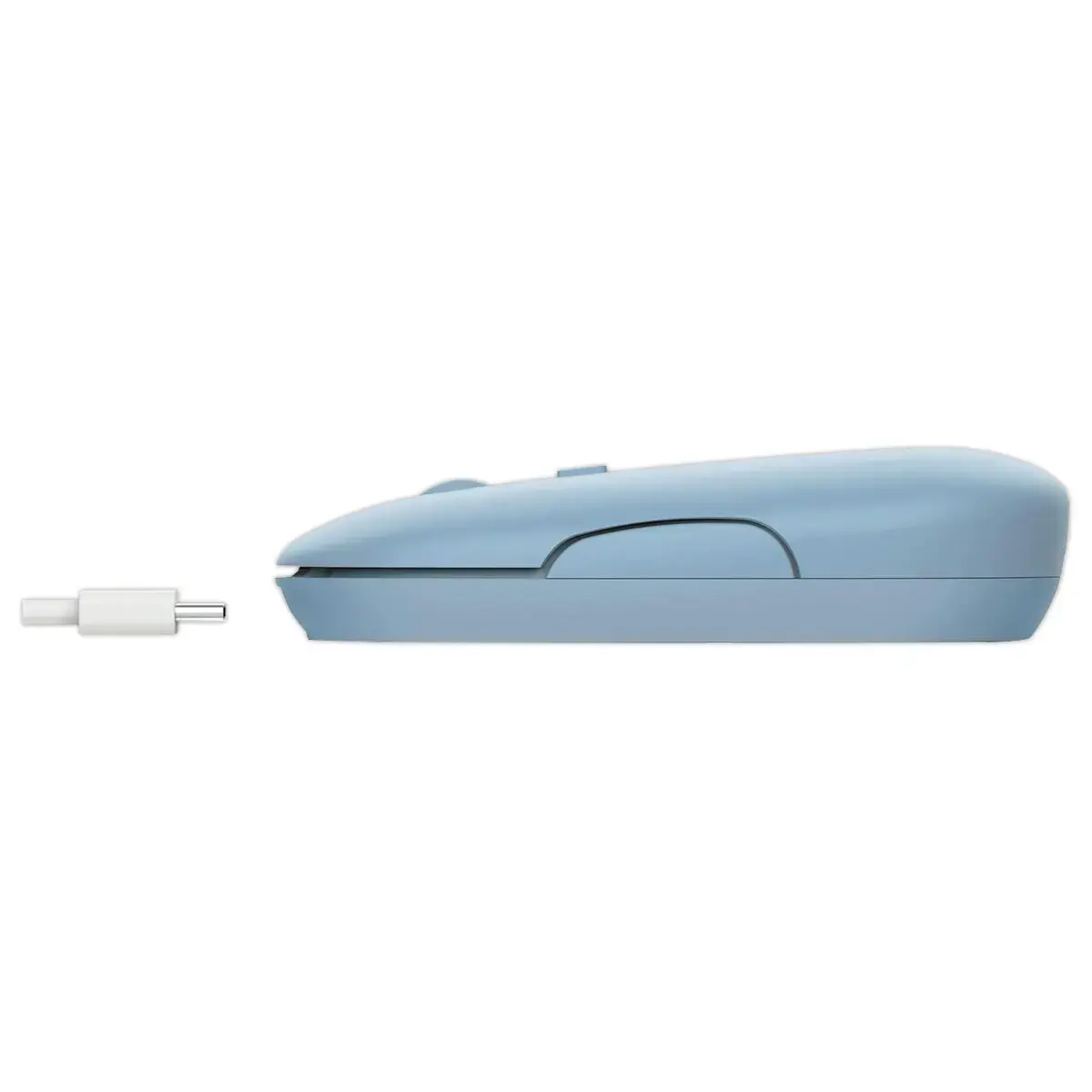 Souris sans fil PUCK ultra-plate rechargeable bleue