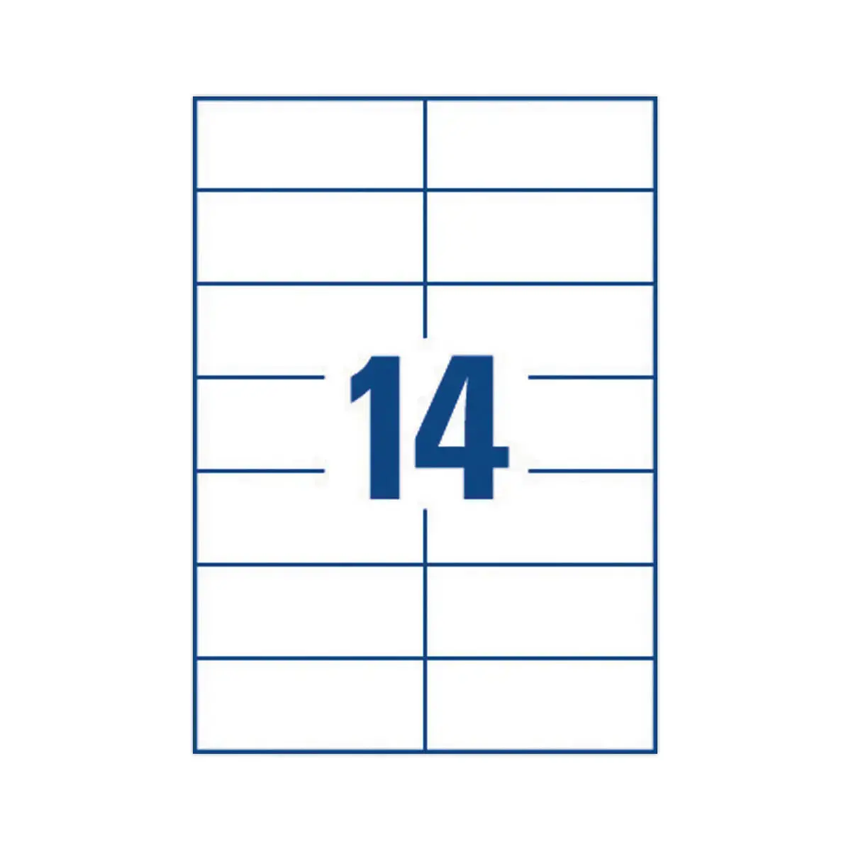 100 planches de 14 &eacute;tiquettes blanches multi-usages AVERY 105x42mm 