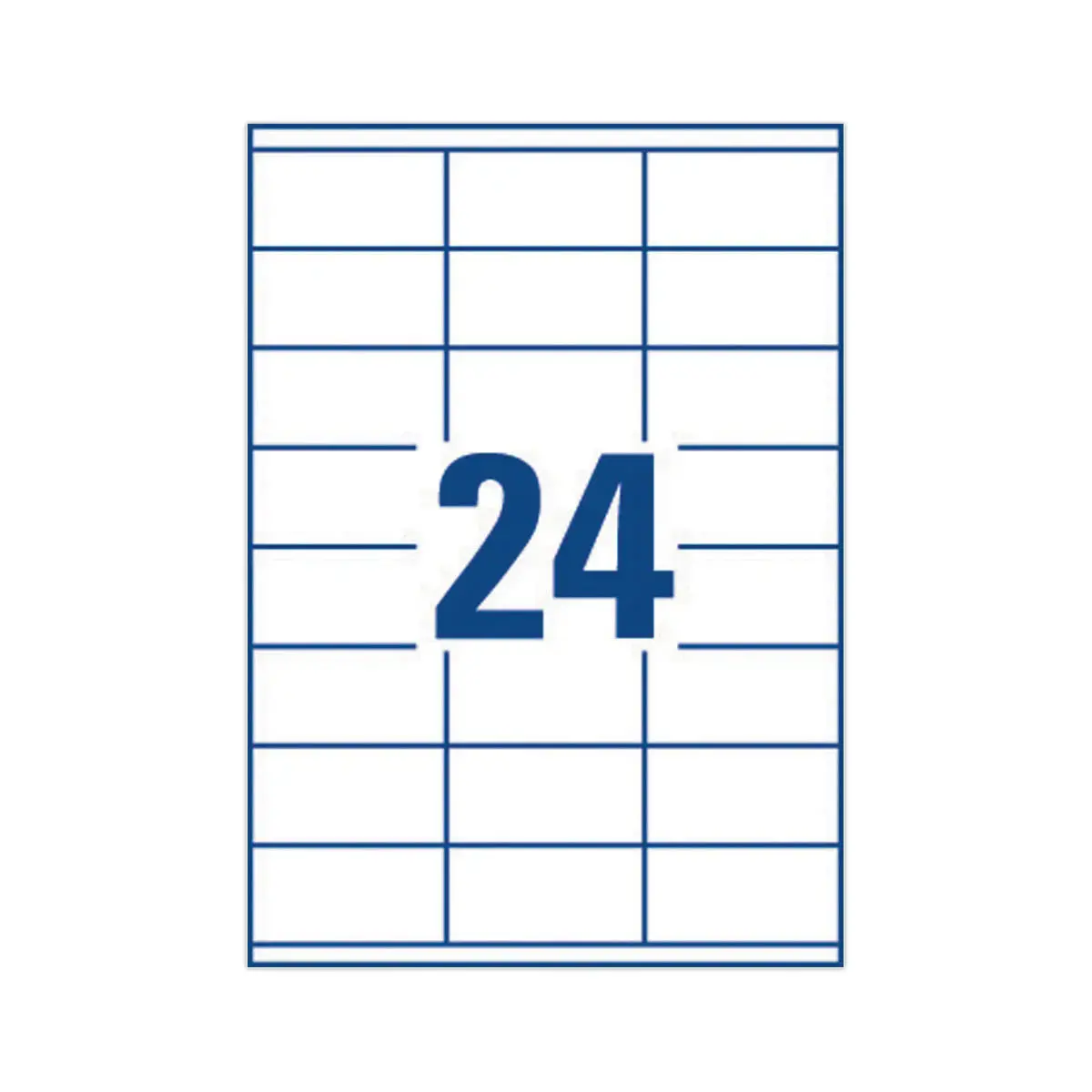 100 planches de 24 &eacute;tiquettes blanches multi-usages -70x35mm - AVERY 