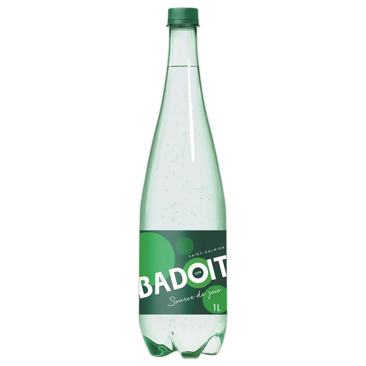 6 Bouteilles d'eau min&eacute;rale gazeuse - 1L - BADOIT 