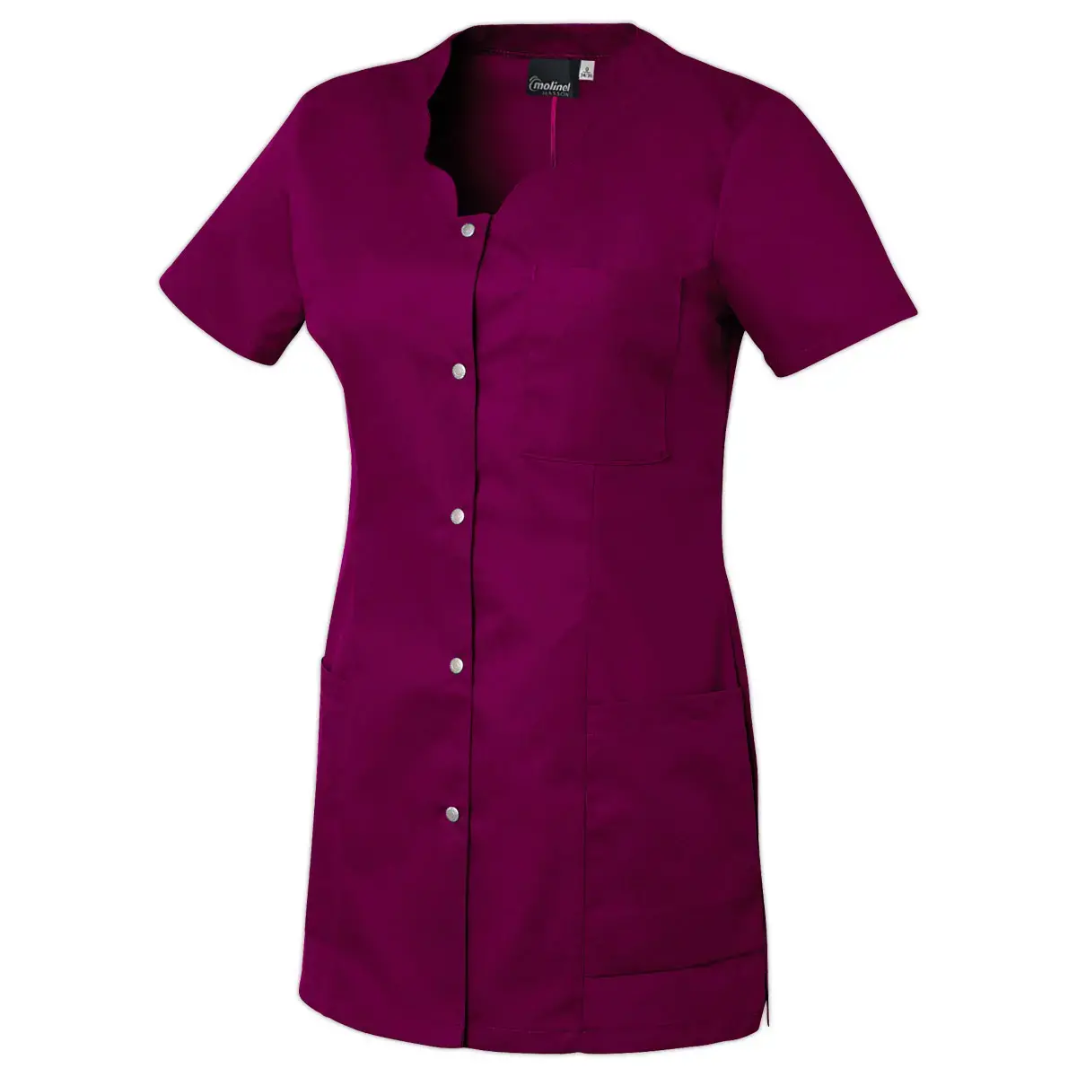 TUNIQUE FEMME MANCHES COURTES P/C ADELAIDE – MAGENTA FONCÉ – TAILLE 2