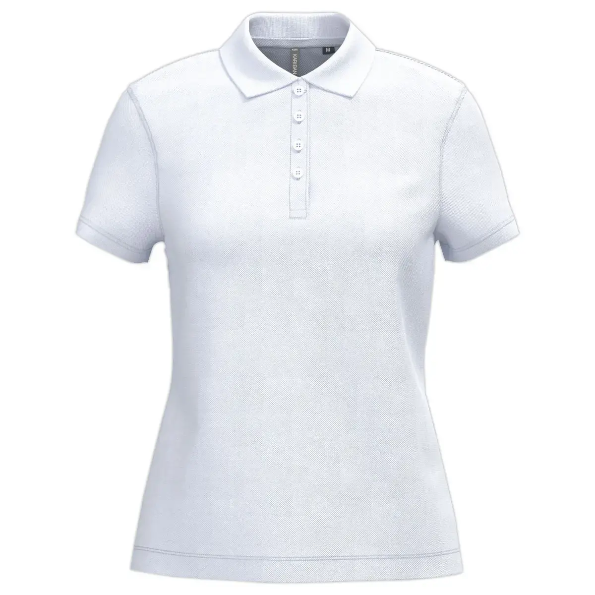 Polo femme - Manches courtes - Taille 3XL - Blanc 