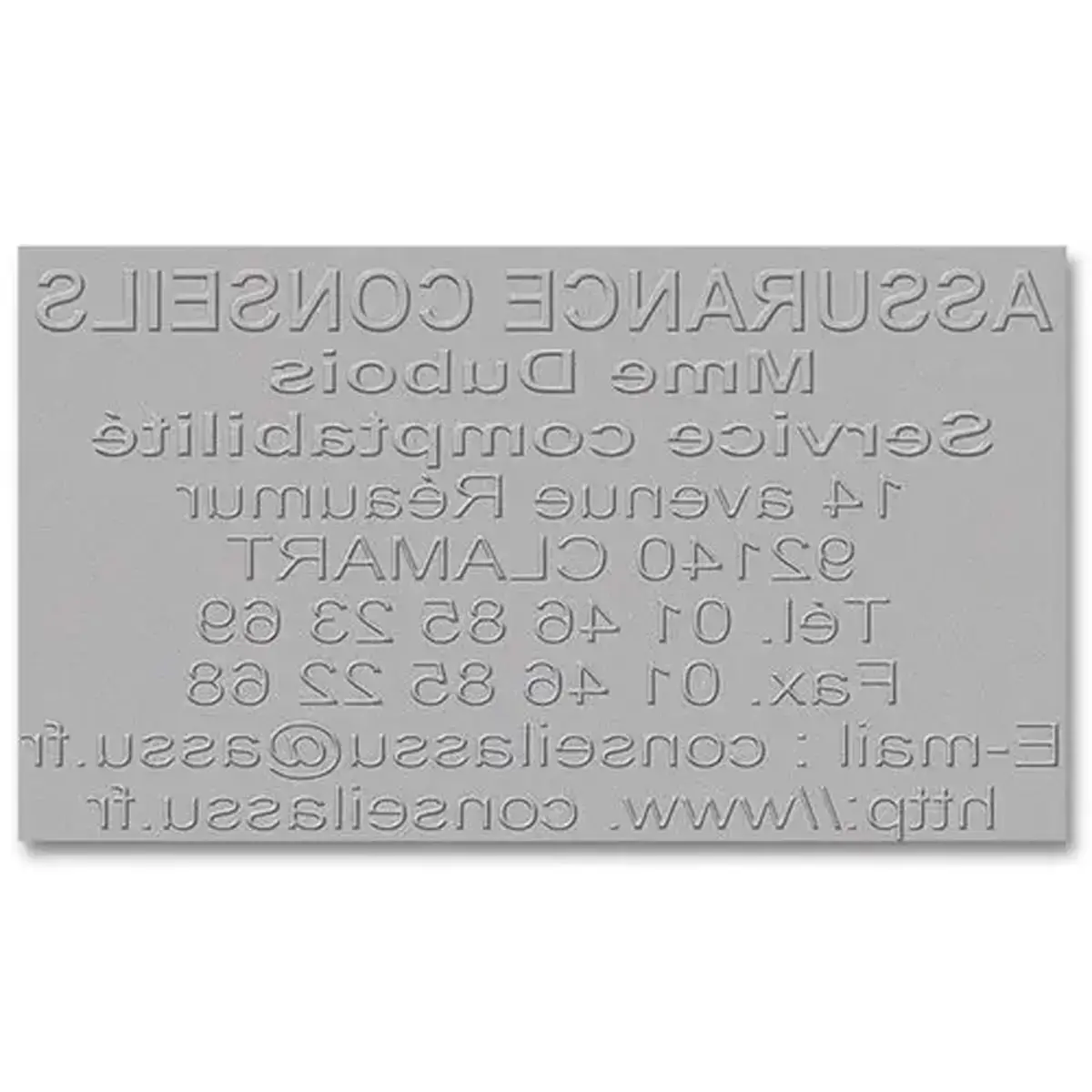 Plaque caoutchouc seule - 9 lignes