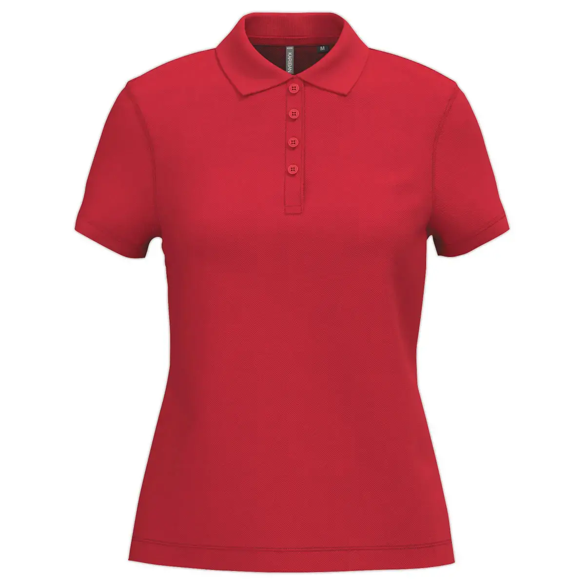 Polo femme - Manches courtes - Taille S - Rouge