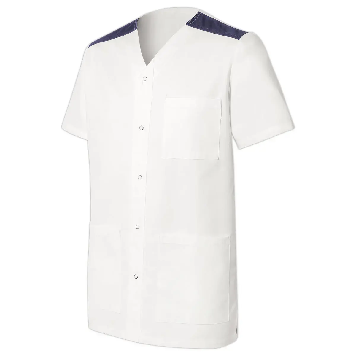 TUNIQUE MÉDICALE MANCHES COURTES F VALENTINE HASSON–BLANC MARINE–T.3