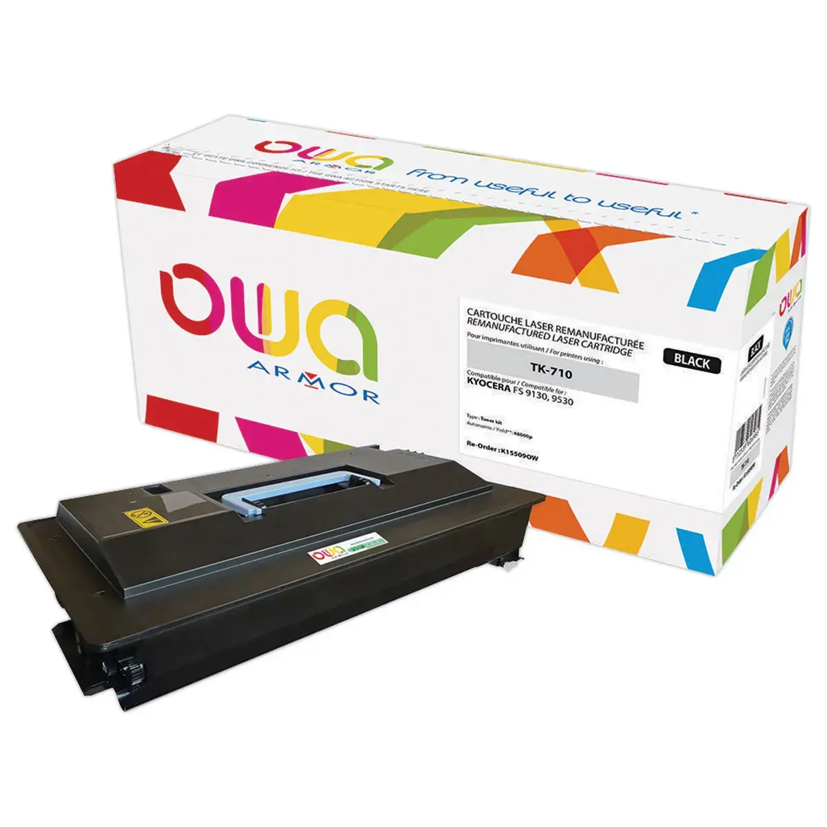 Toner éq. KYOCERA TK-710 - Noir - OWA