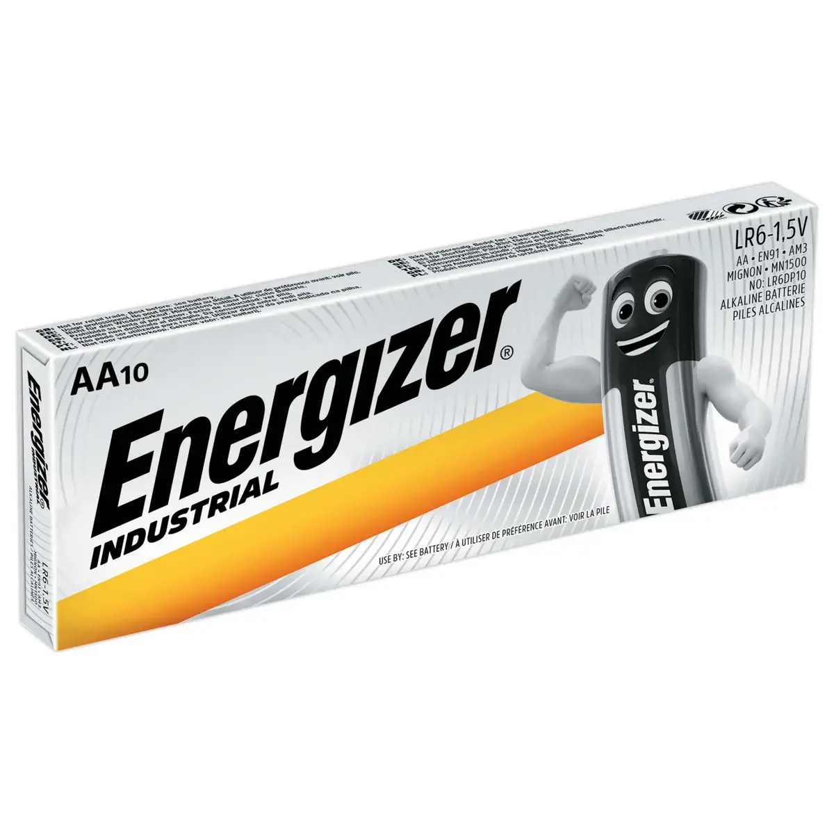 10 Piles alcalines Energizer Industrial - pack de 10 