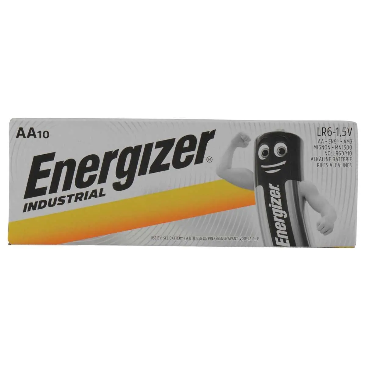 10 Piles alcalines Energizer Industrial - pack de 10 