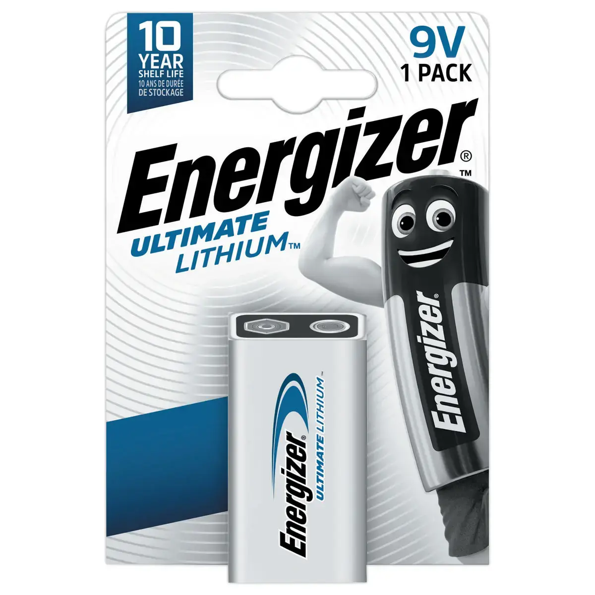 Pile Ultimate Lithium 6LR61 - 9Volts - ENERGIZER 