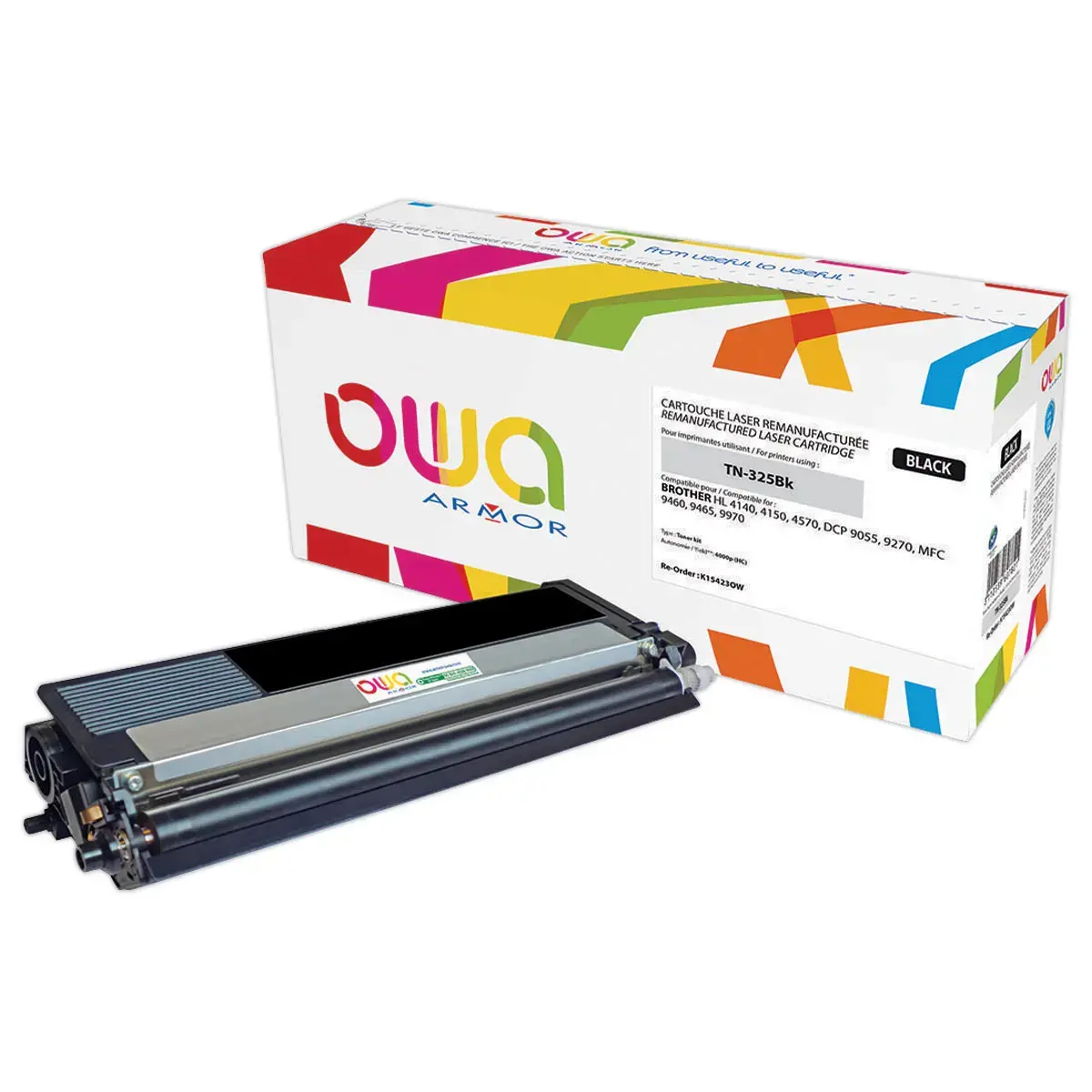 Toner éq. BROTHER TN-325Bk - Haute capacité - Noir - OWA