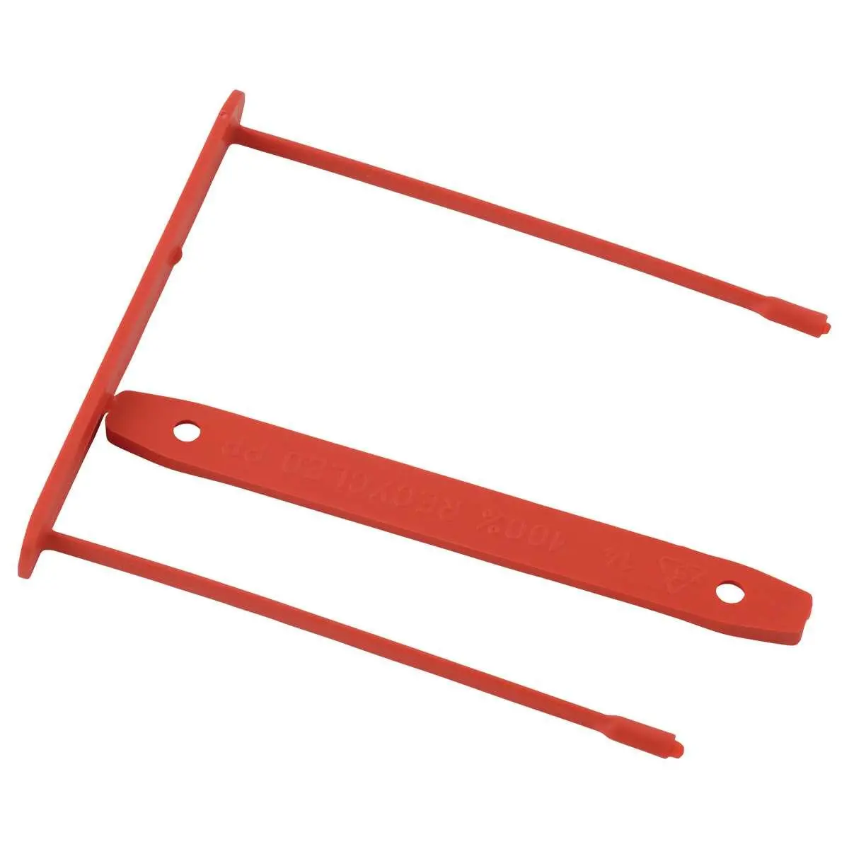 100 Clips pour archives - 85 mm - Rouge - 100 pk - FELLOWES 