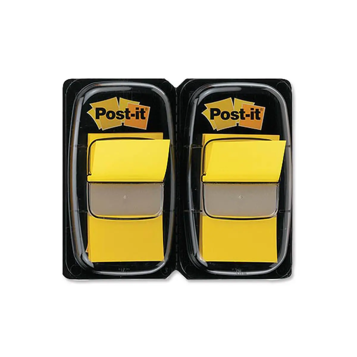 2 Distributeurs de marque-pages jaunes souples - Post-it