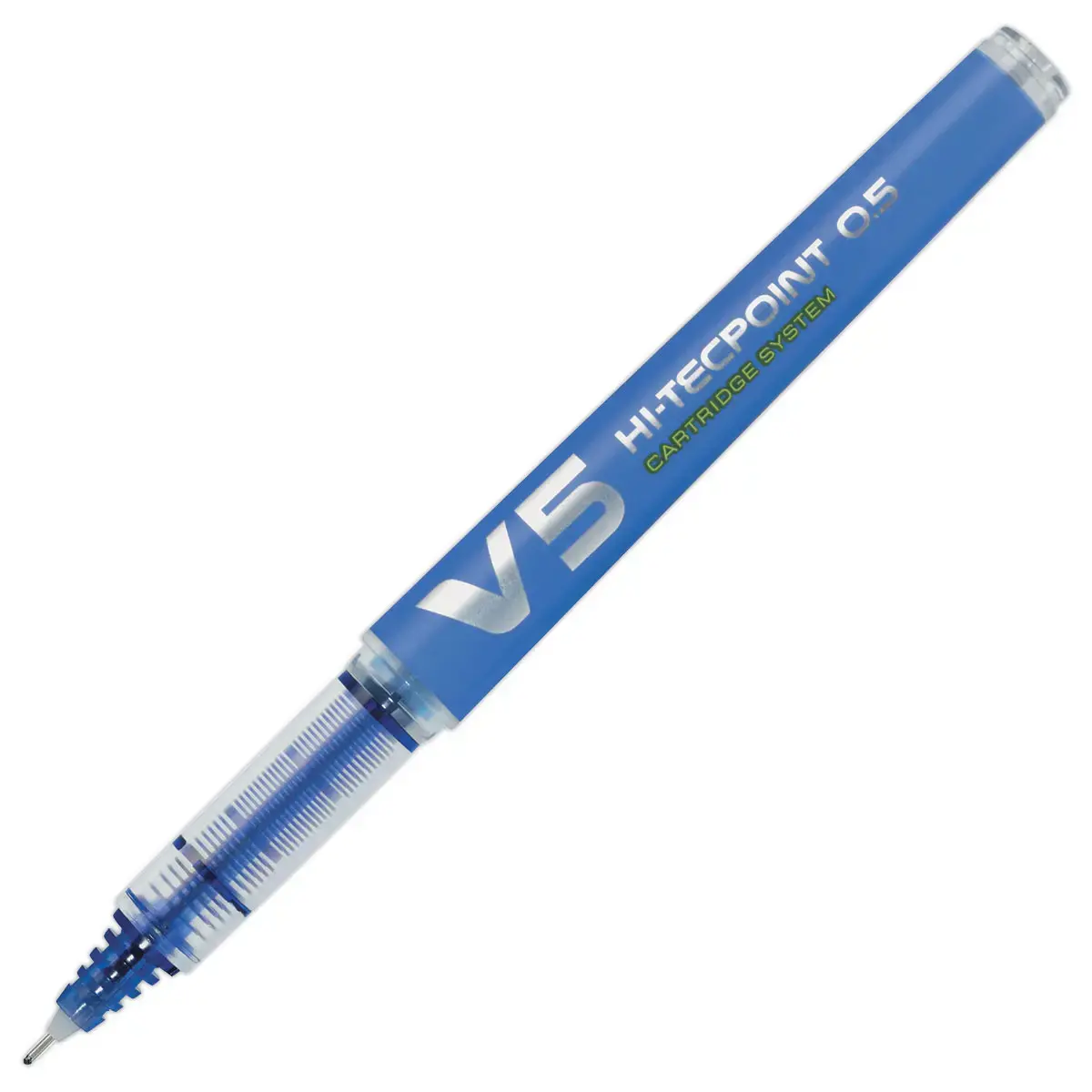 Stylo roller pointe aiguille rechargeable - bleu - V5 PILOT 