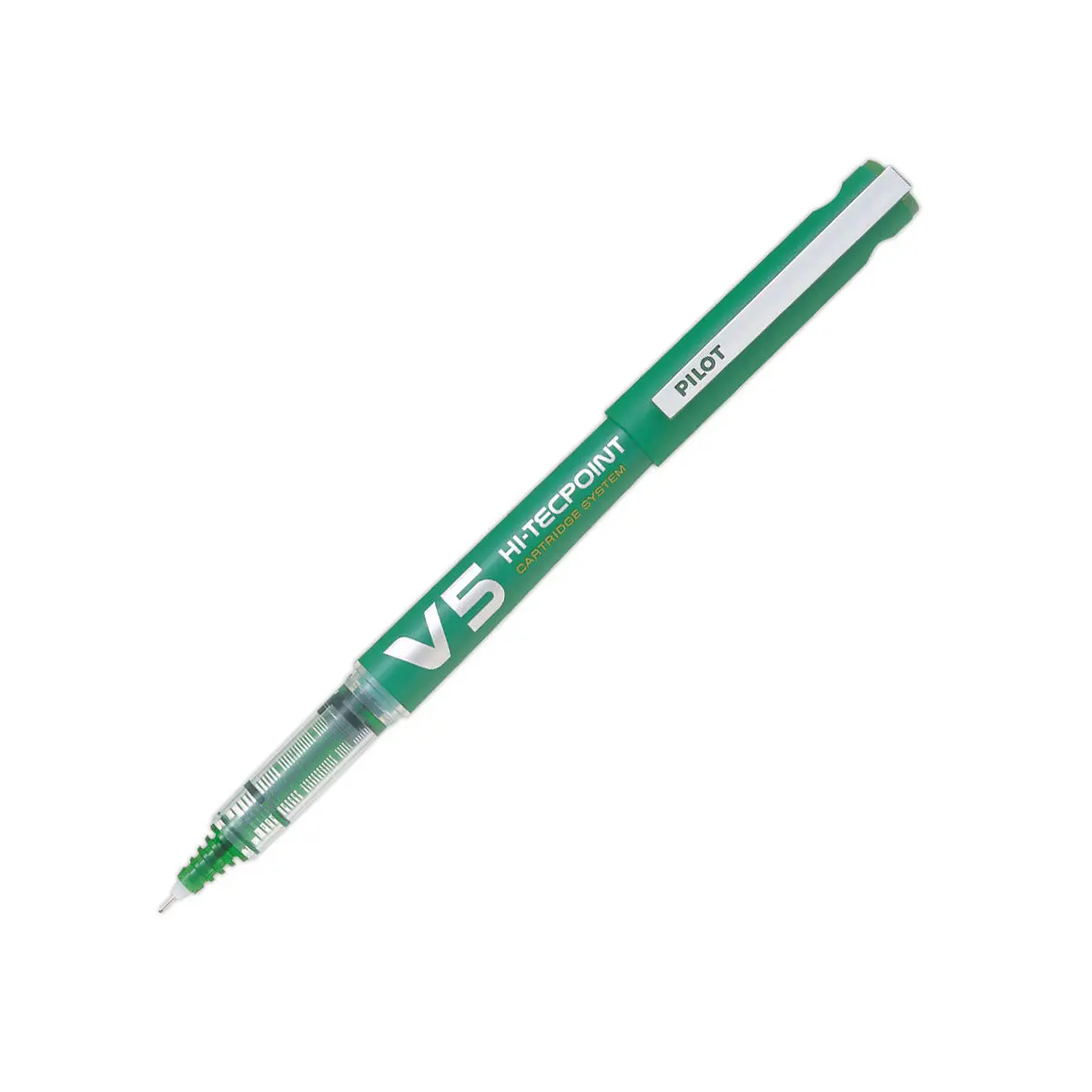 Stylo roller pointe aiguille rechargeable - Vert - V5 PILOT 