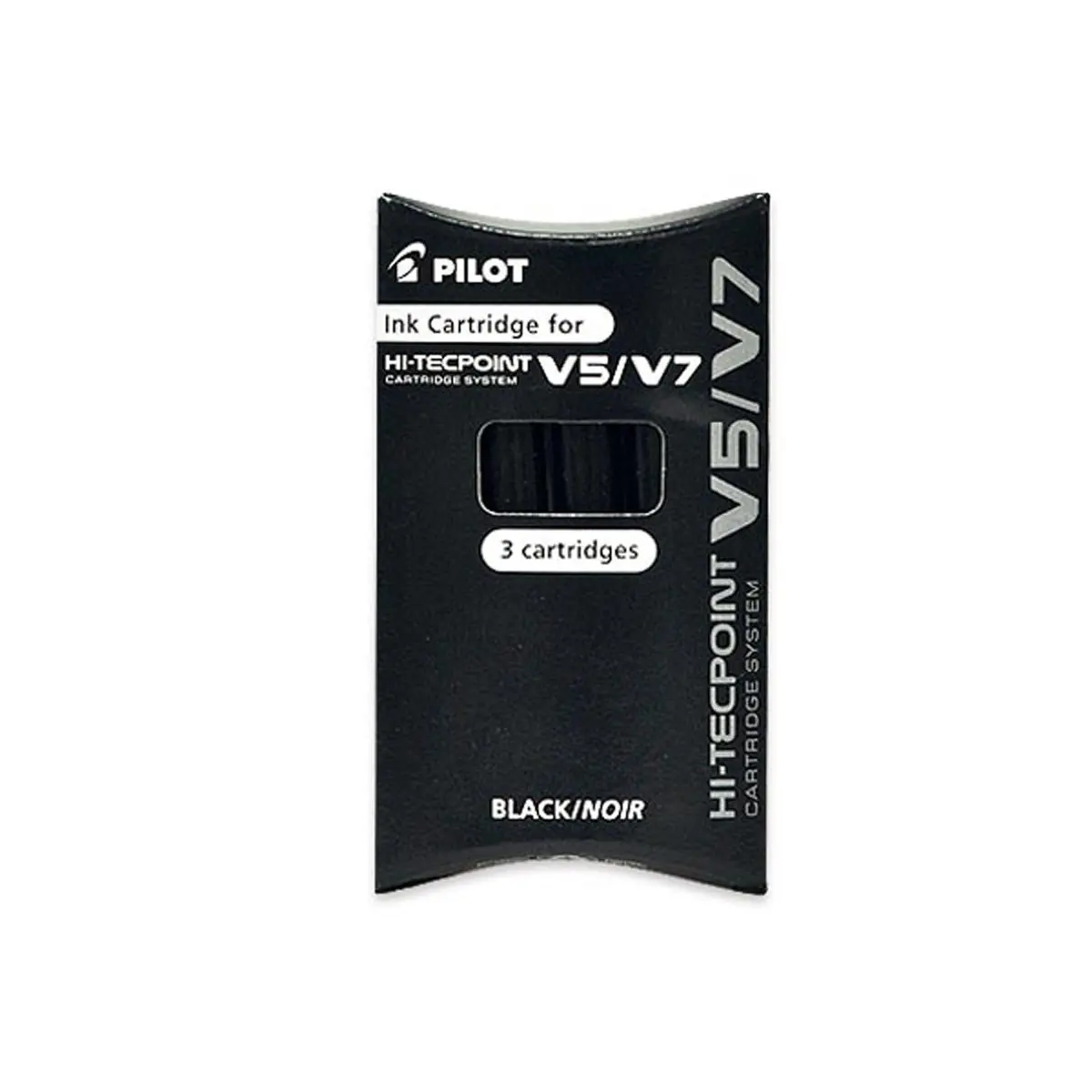 3 Recharges pour stylo V5 / V7 rechargeable PILOT - Noir