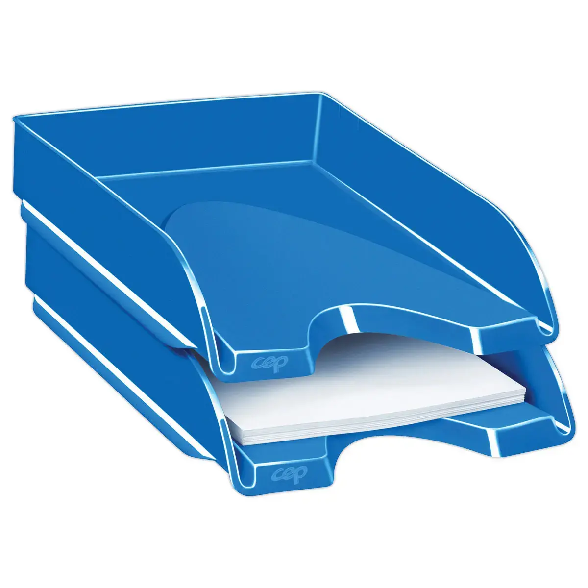 Corbeille à courrier Pro Gloss - Bleu - CEP