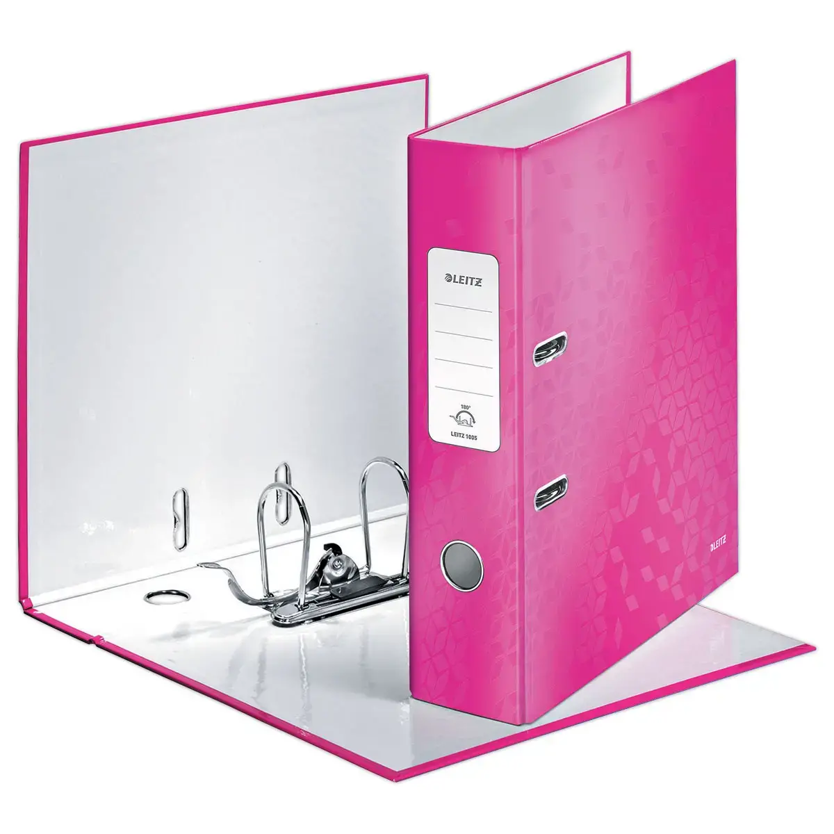 Classeur à levier WOW 180° - Rose - LEITZ
