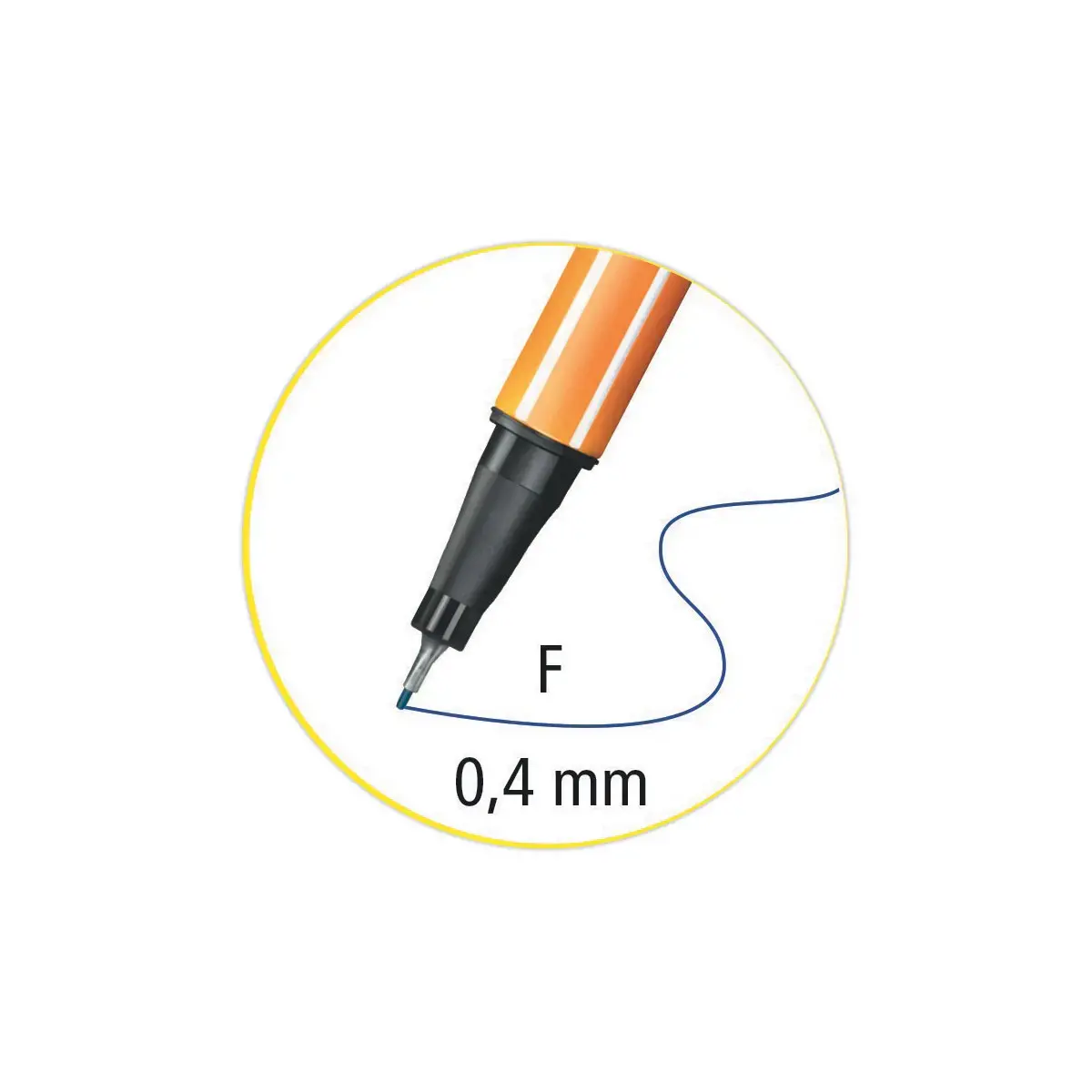 Stylo-feutre point 88 - Pointe fine - Bleu - STABILO