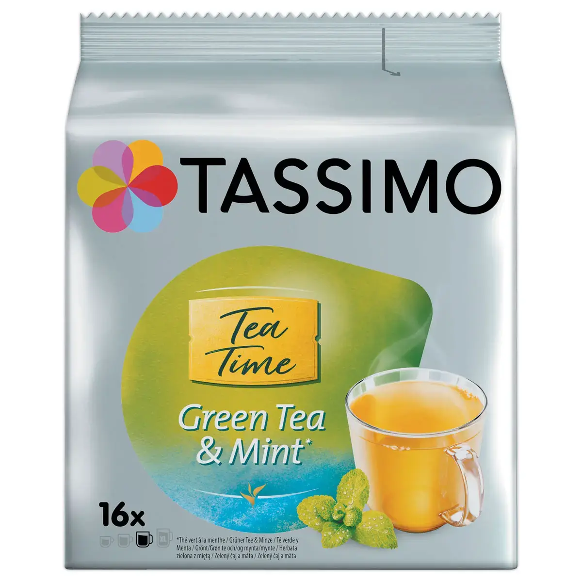 16 Dosettes Twinings Thé Vert à la menthe - TASSIMO