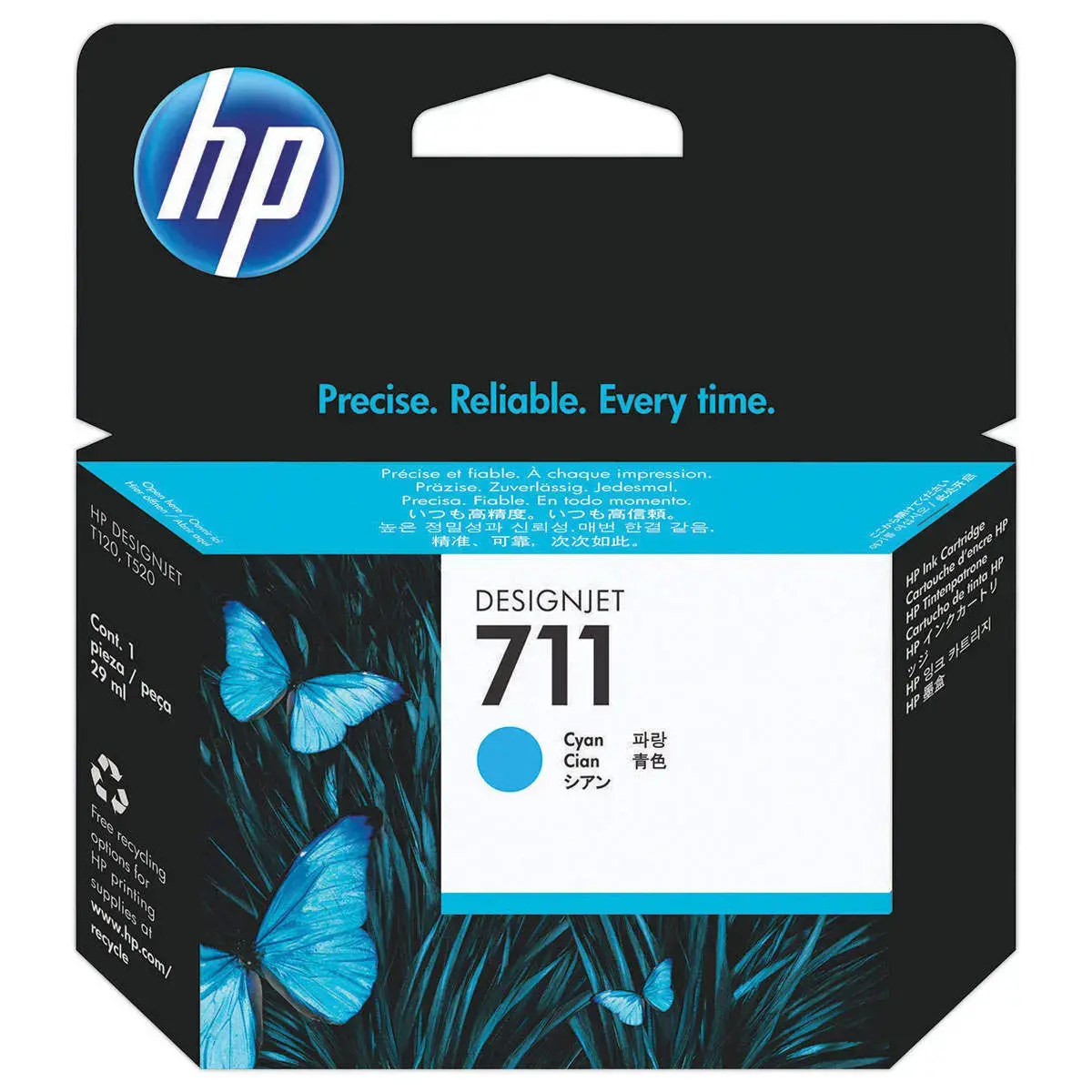 HP 711 cartouche d'encre cyan CZ130A