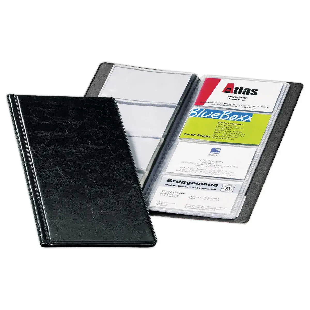 Porte-cartes de visite Visifix - Capacité 96 cartes - Noir