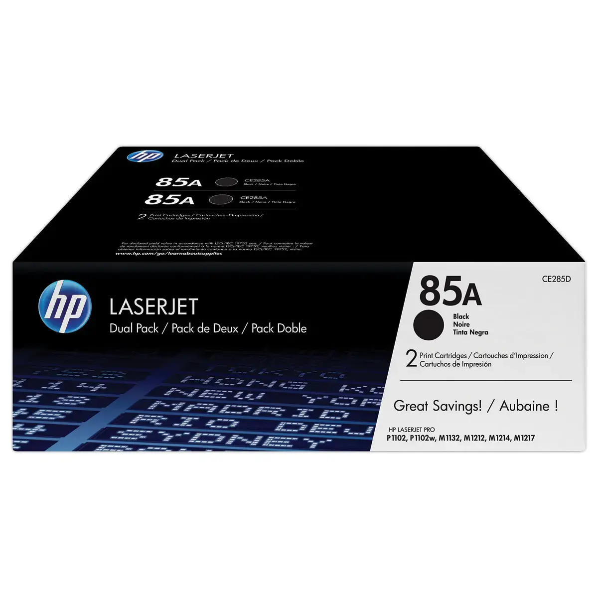 2 HP 85A CE285AD toners noir - HP 