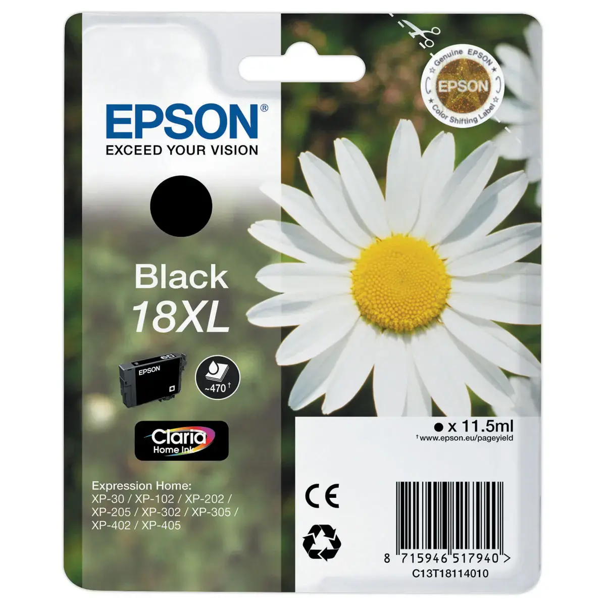 Cartouche Epson T1811 noire 