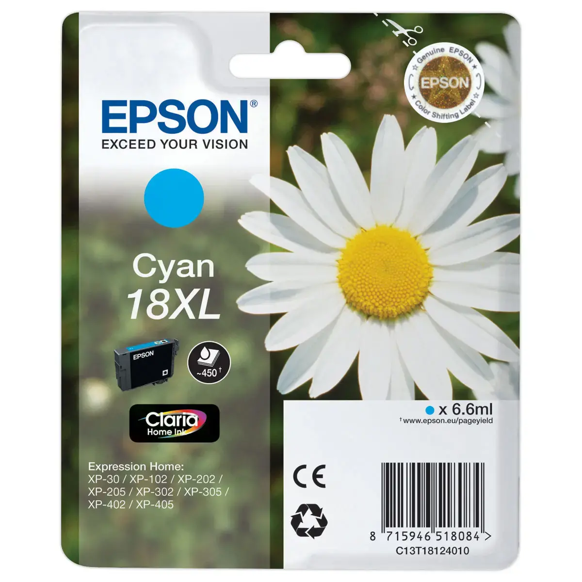 Cartouche Epson T1812 cyan