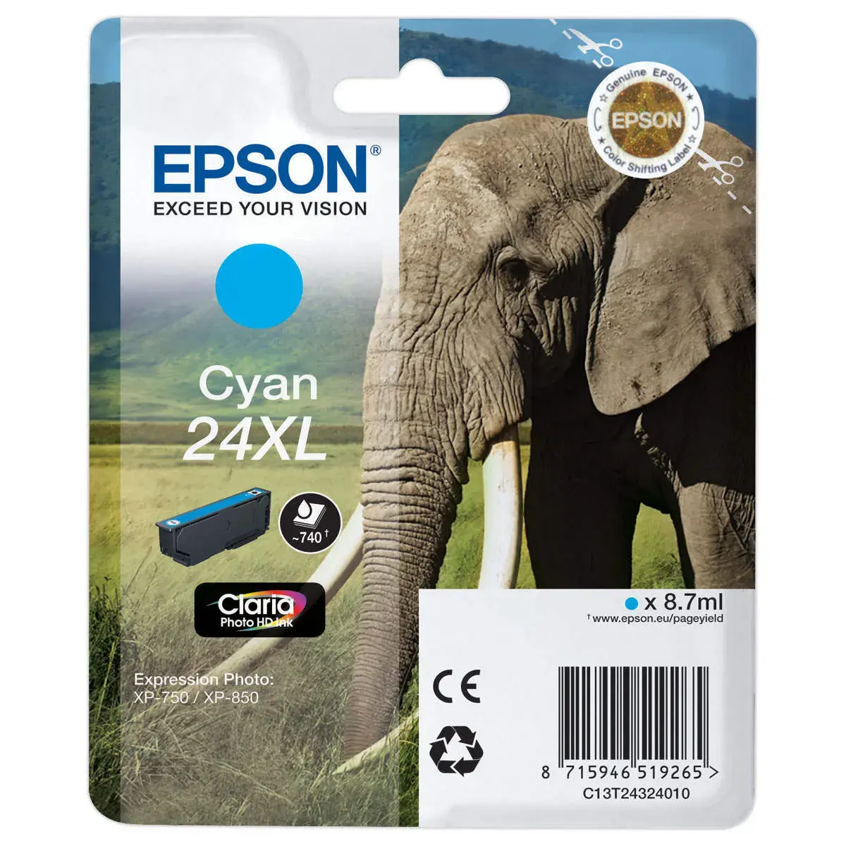 Cartouche Epson T2432 cyan