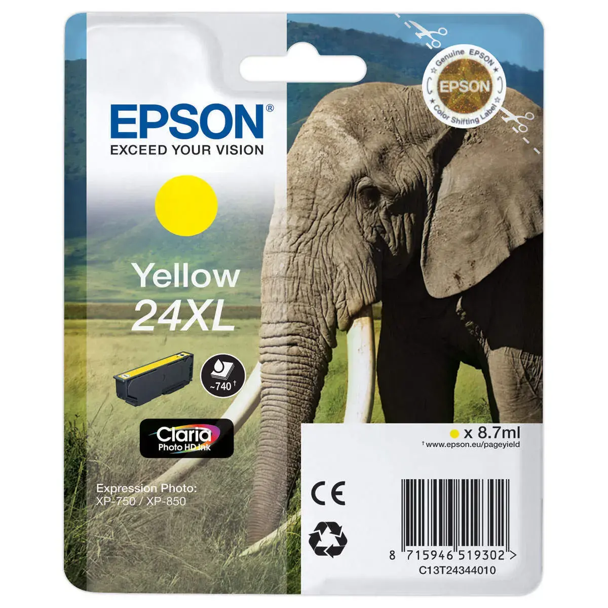 Cartouche T2434 - Jaune - Epson